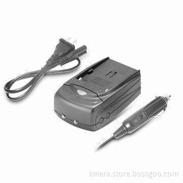 Digital Camera Battery Charger with Universal Charger Base, Charger Plate